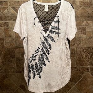 Lace Back Affliction Top